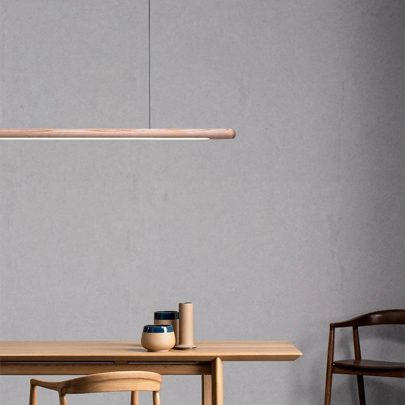 Lampada a Sospensione Nordic in Legno Massello – Design Moderno e Illuminazione Naturale