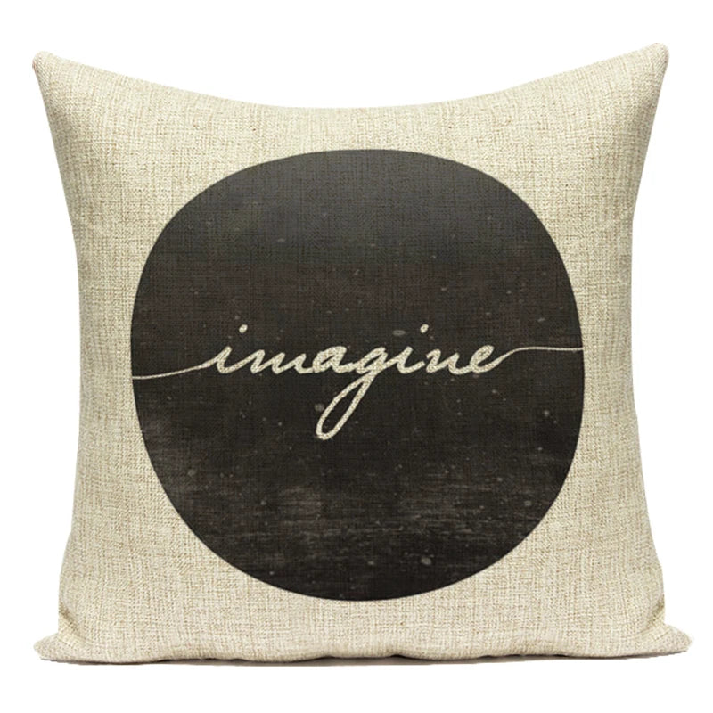 Federa Decorativa a Motivo Geometrico Bianco e Nero - Stile Moderno per Divano, Letto e Auto