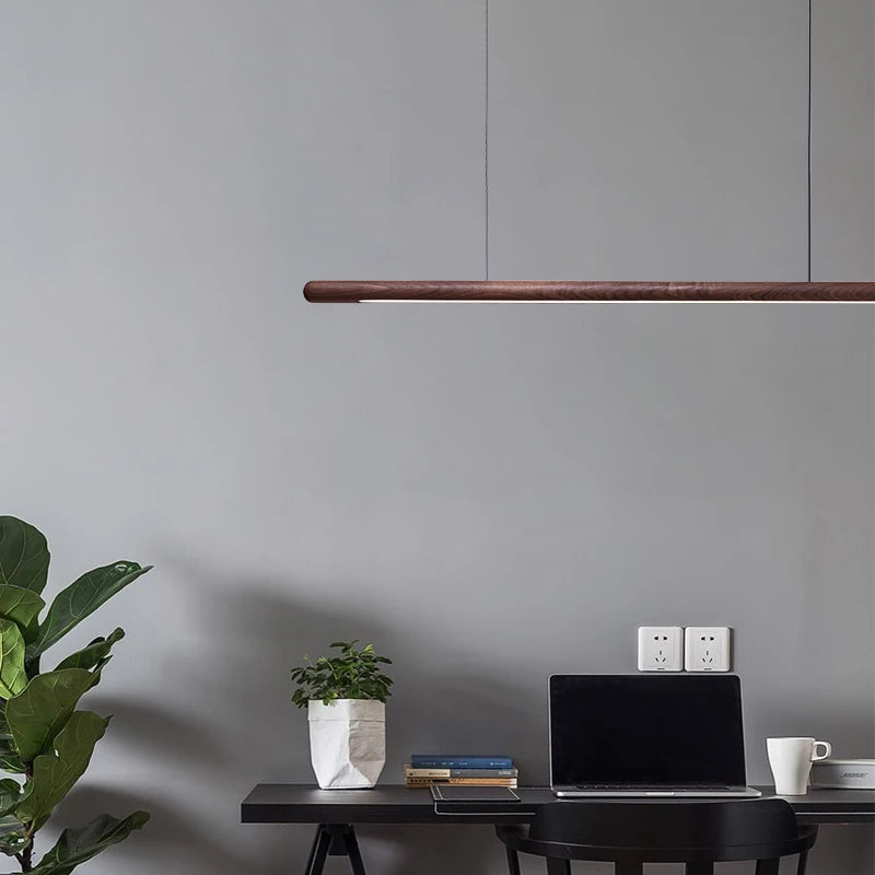 Lampada a Sospensione Nordic in Legno Massello – Design Moderno e Illuminazione Naturale