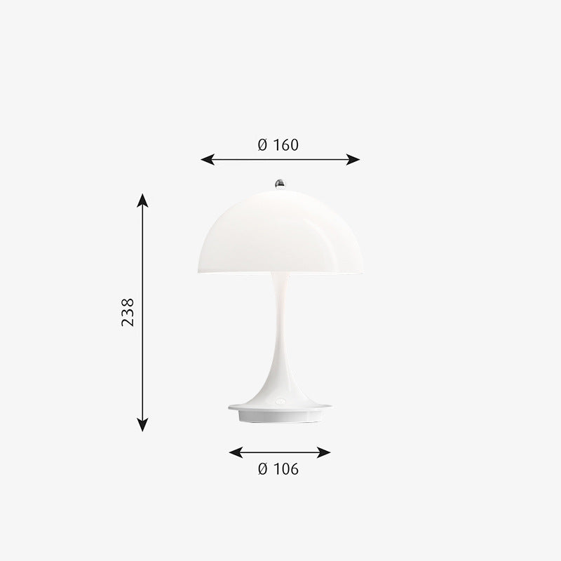 Stile Creativo con Lampada da Tavolo a Forma di Fungo
