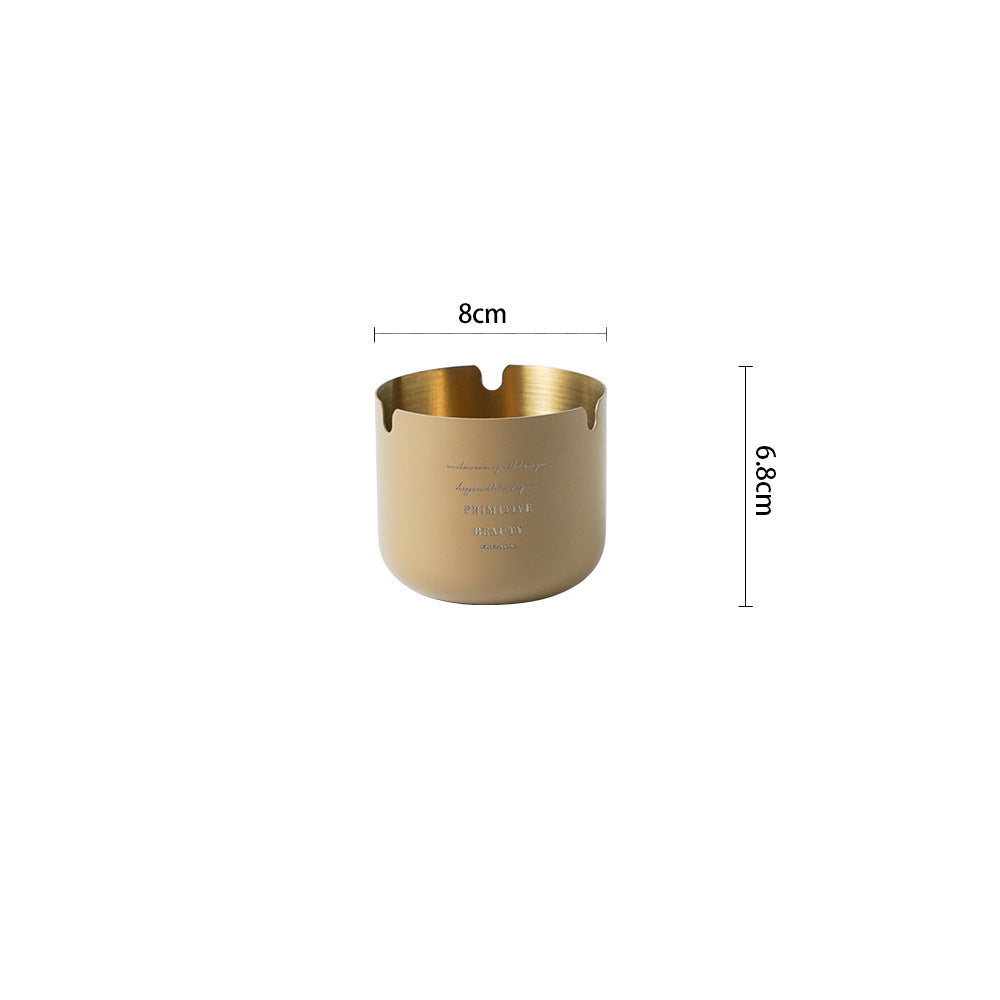 EcoChic: Posacenere in Acciaio Inox Khaki Brown
