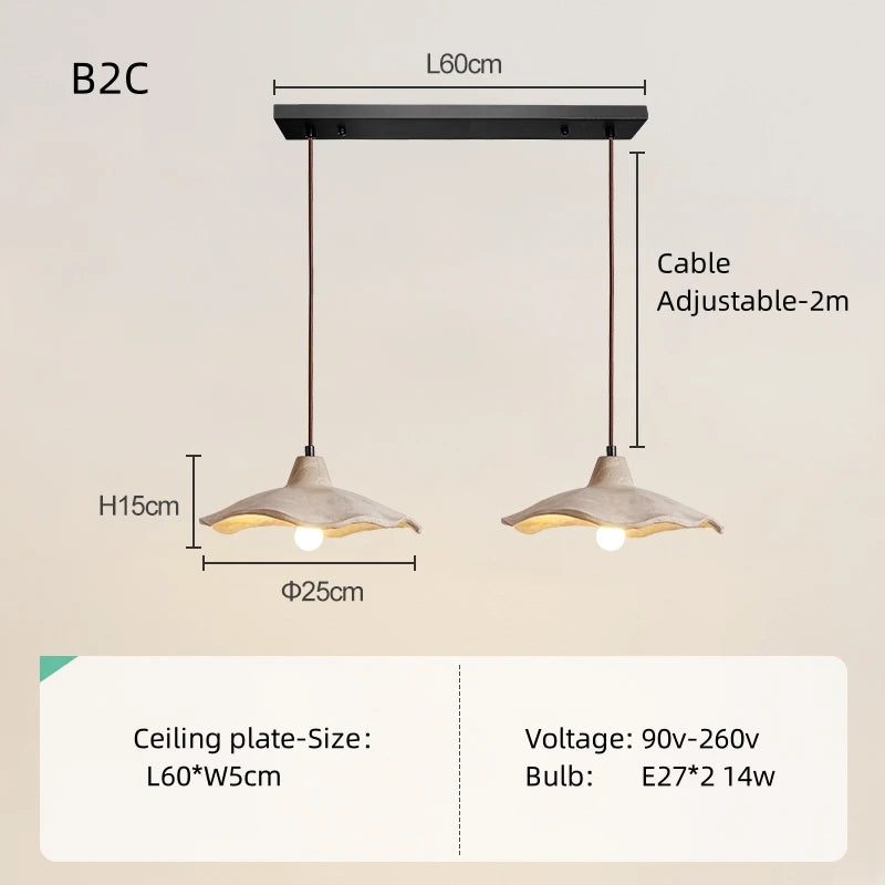 Lampada da Ristorante Giapponese in Stile Nordico – Eleganza Wabi-Sabi per la Tua Casa