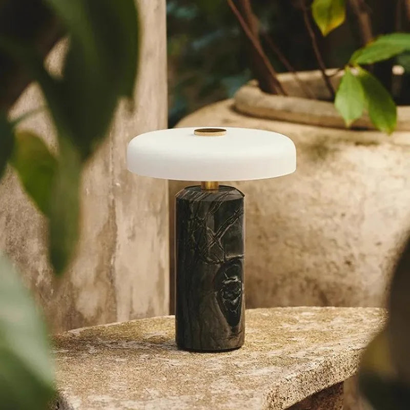 Lampada da Tavolo Danese in Marmo
