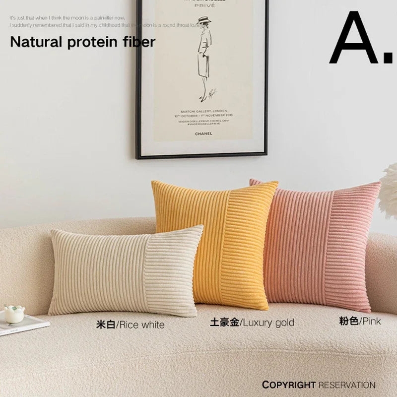 Fodera per Cuscino in Velluto a Coste - Eleganza e Comfort per Ogni Ambiente