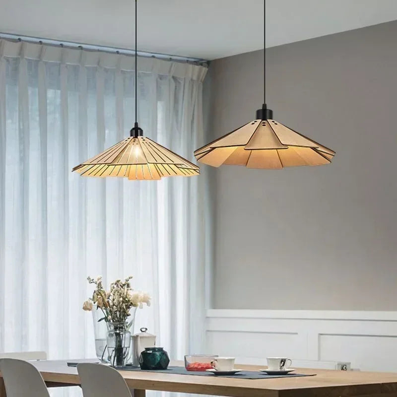 Lampada a Sospensione Retrò in Legno - Eleganza e Stile per Ogni Ambiente