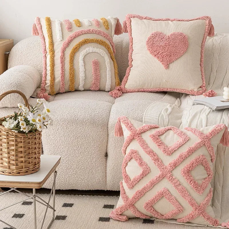 Federa per Cuscino Trapuntata Rosa - Eleganza e Comfort per Ogni Ambiente