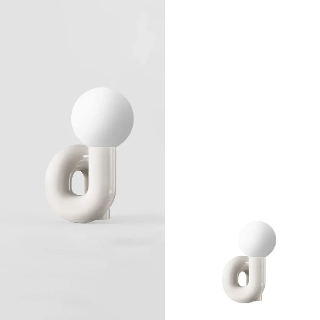 Lampada da Scrivania Nordica in Resina - Illuminazione Elegante per Ogni Stanza