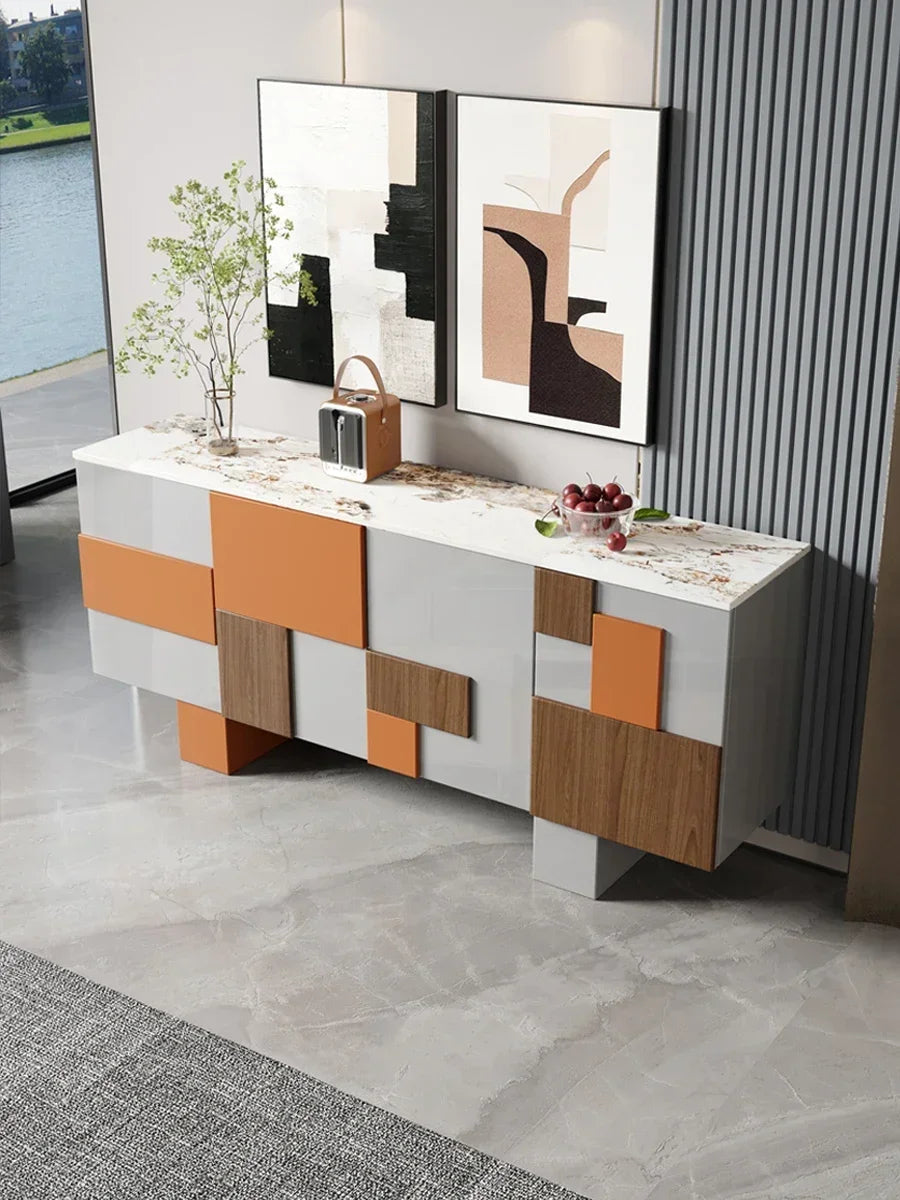 Credenza di Lusso in Mogano - Eleganza Italiana per un Ingresso Moderno