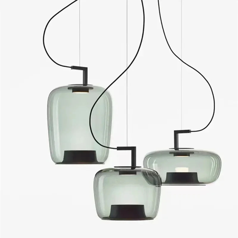 Lampada a Sospensione Moderna in Vetro - Design Nordico per Ambienti Eleganti