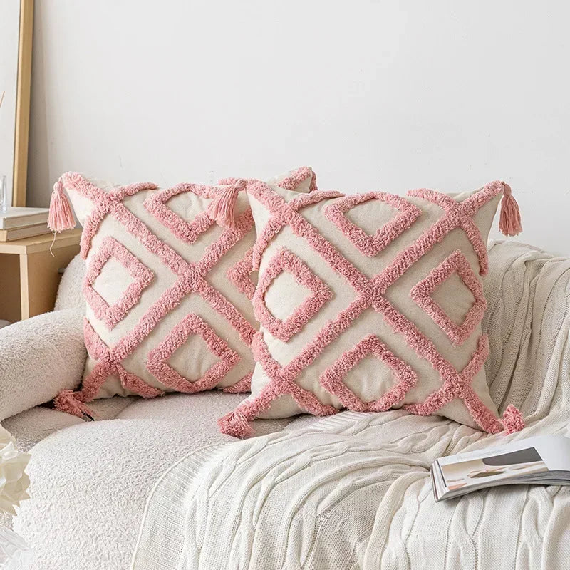 Federa per Cuscino Trapuntata Rosa - Eleganza e Comfort per Ogni Ambiente