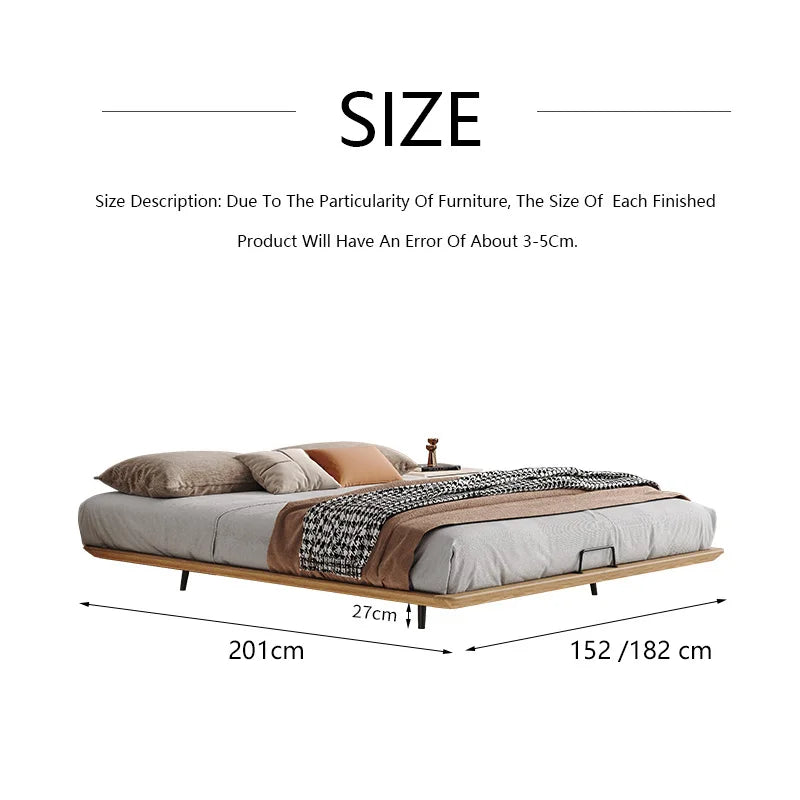 Letto Sospeso in Legno Massello - Eleganza e Comfort per Ogni Camera