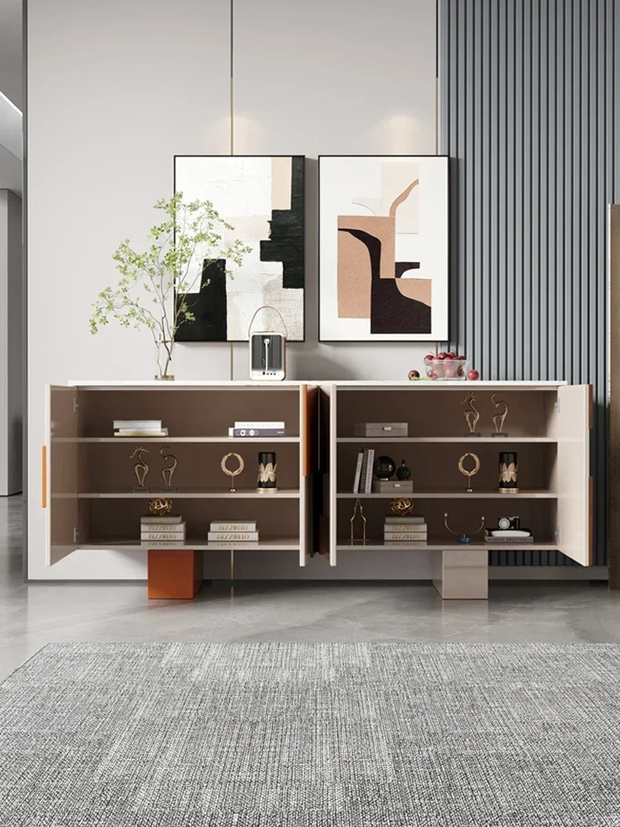 Credenza di Lusso in Mogano - Eleganza Italiana per un Ingresso Moderno