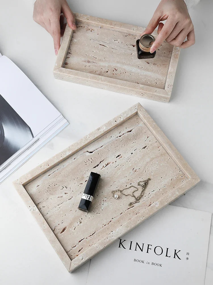 Vassoio Retro in Stile Wabi-Sabi - Eleganza Naturale per Ogni Ambiente