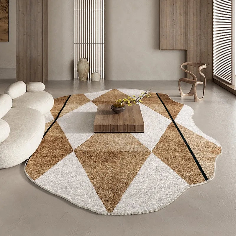 Tappeto Irregolare Geometrico - Eleganza e Comfort per Ogni Stanza
