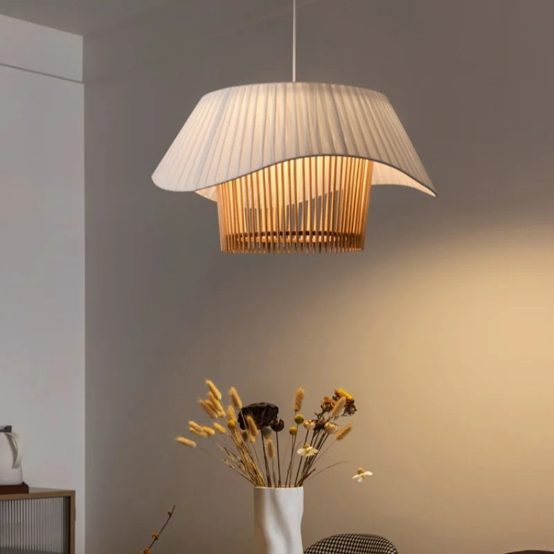 Raffinatezza Naturale con Lampadario Giapponese in Stile Nordico