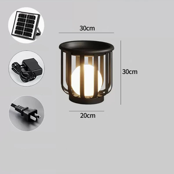 Lampada da Tavolo da Giardino Solare - Design Moderno e Impermeabile per Esterni