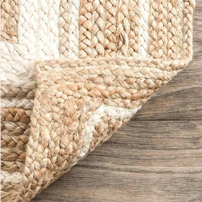 Tappeto in Juta Intrecciato a Mano - Eleganza Naturale per Ogni Stanza