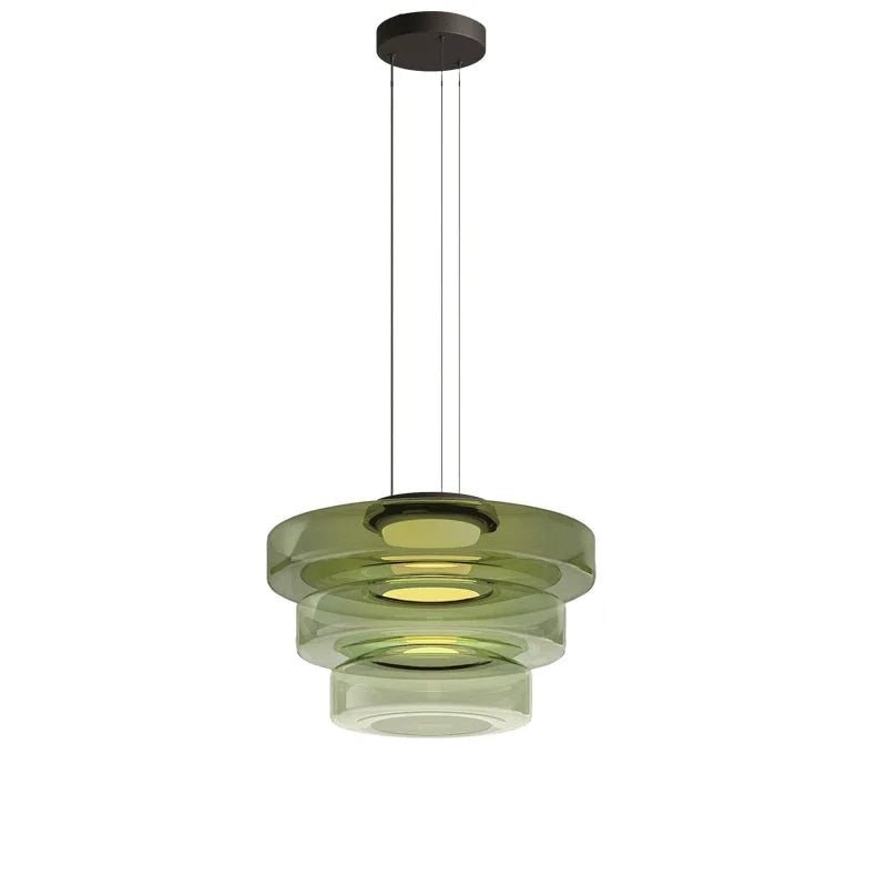 Lampadario Minimalista Italiano in Vetro - Design Moderno per Bar e Ristoranti