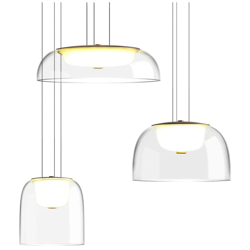 Lampada a Sospensione Moderna in Vetro - Eleganza Minimalista per Ogni Ambiente