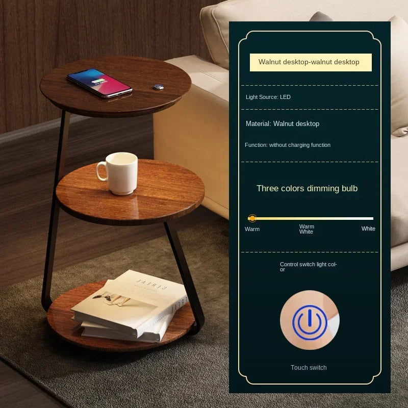 Lampada da Terra con Tavolo Integrato – Design Moderno e Funzionalità Unica