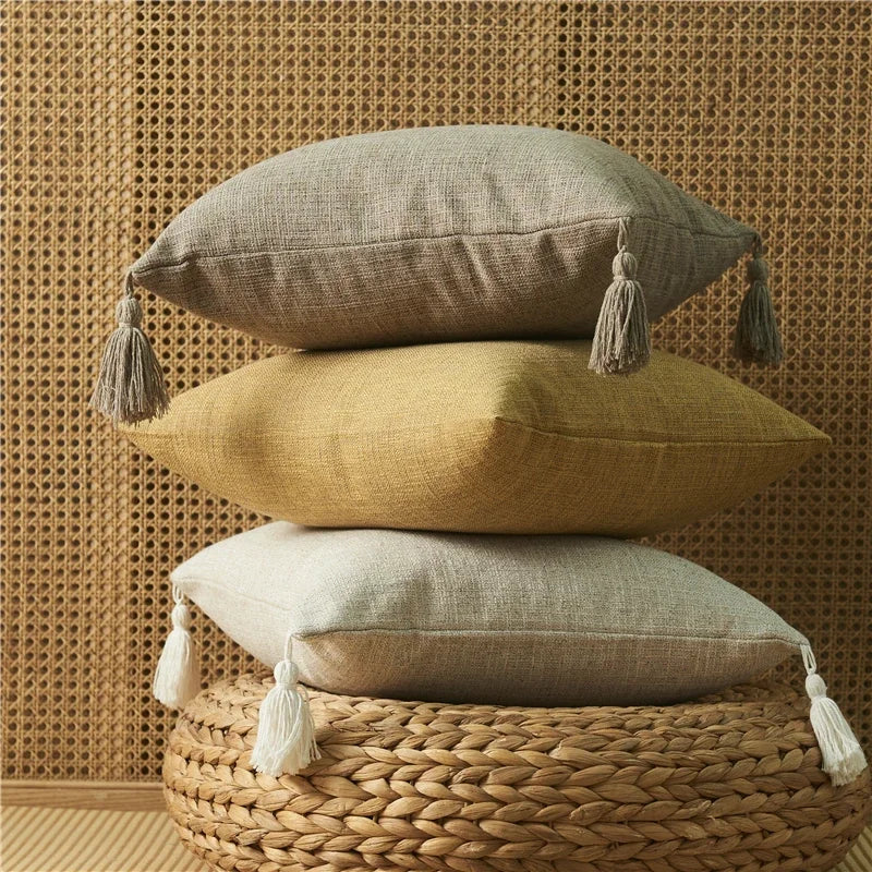 Federa in Lino con Nappe - Eleganza e Comfort per il Tuo Soggiorno