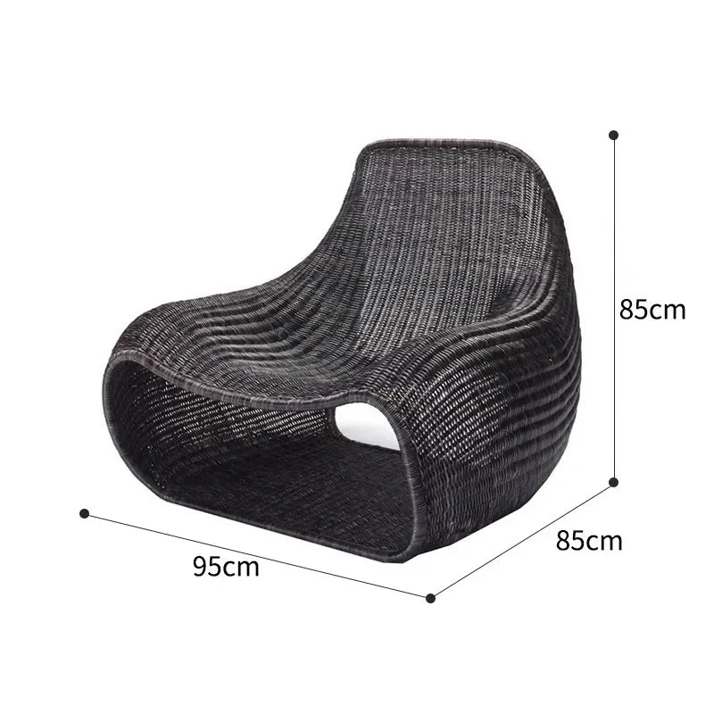 Sedia per il Tempo Libero in Rattan - Eleganza e Comfort per Ogni Ambiente