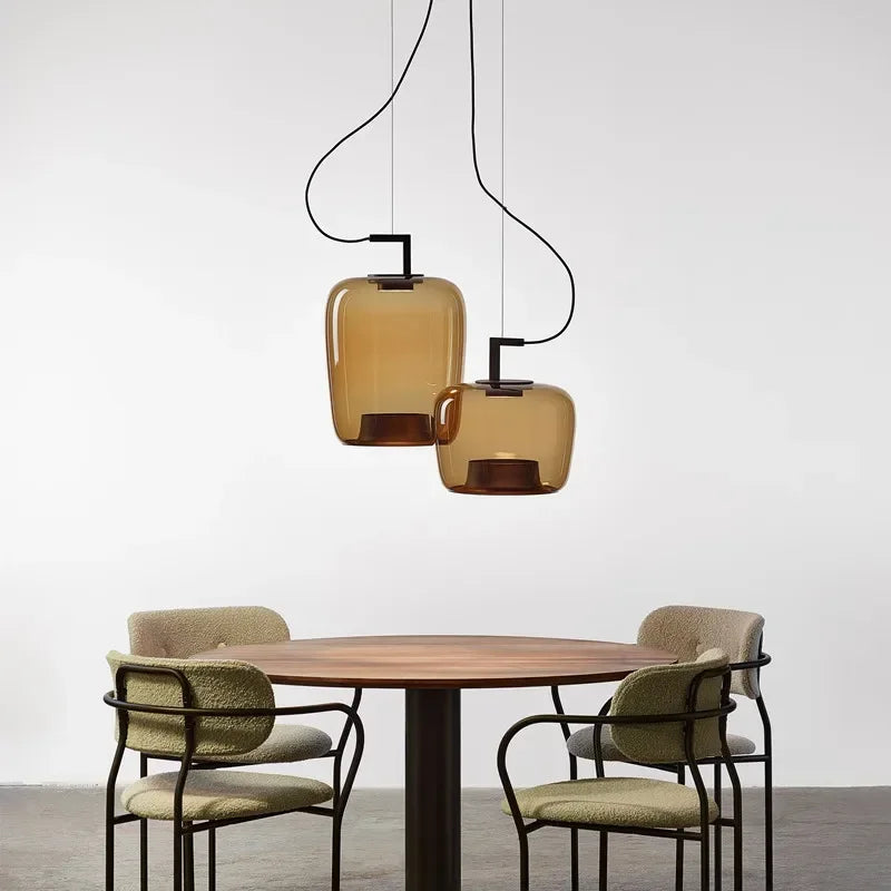 Lampada a Sospensione Moderna in Vetro - Design Nordico per Ambienti Eleganti