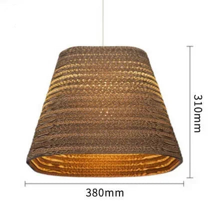 Lampada a Globo in Carta Ondulata - Eleganza Naturale per Ogni Ambiente