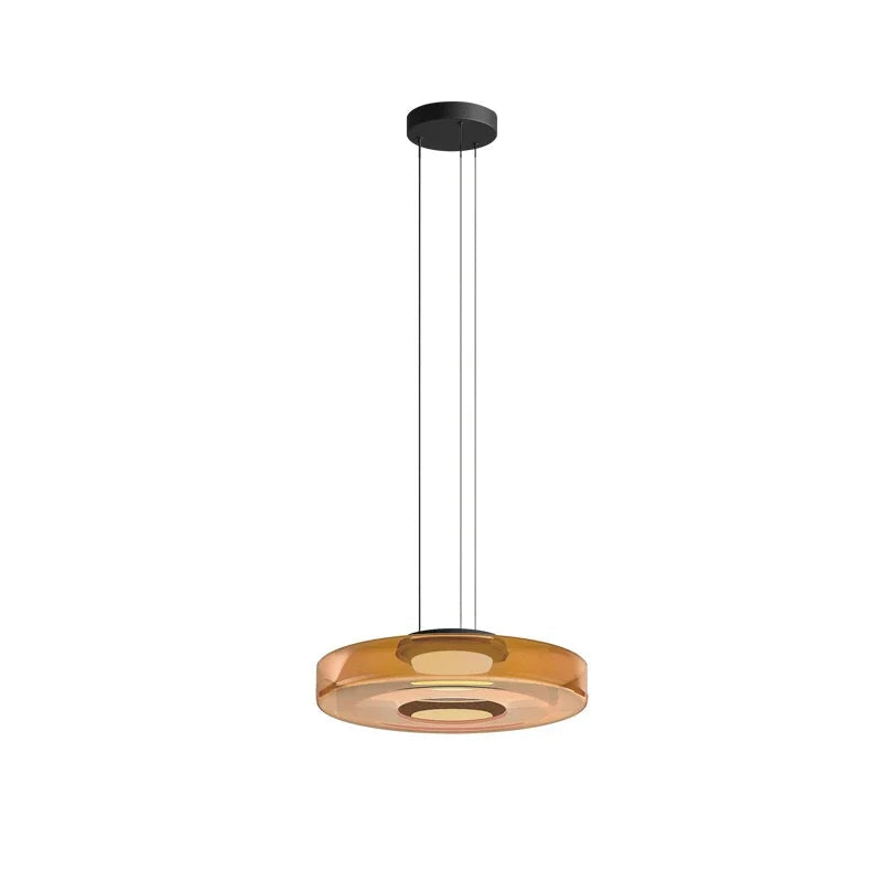 Lampadario Minimalista Italiano in Vetro - Design Moderno per Bar e Ristoranti