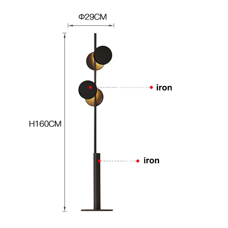 Lampada da Terra Moderna 160cm: Design Nordico per Illuminare i Tuoi Spazi