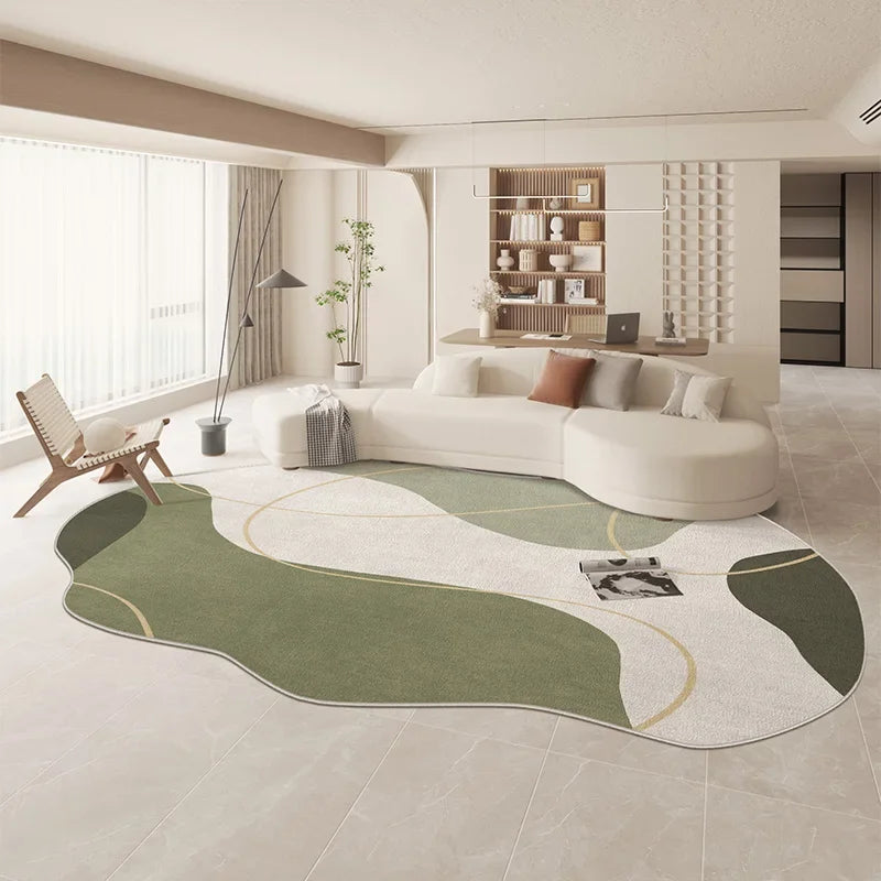 Tappeto Verde Irregolare - Eleganza e Comfort per la Tua Casa