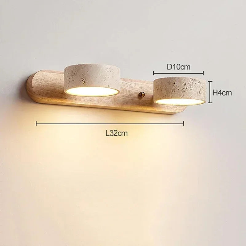 Lampada da Parete LED Rotonda Wabi-Sabi - Eleganza Giapponese per Ogni Ambiente