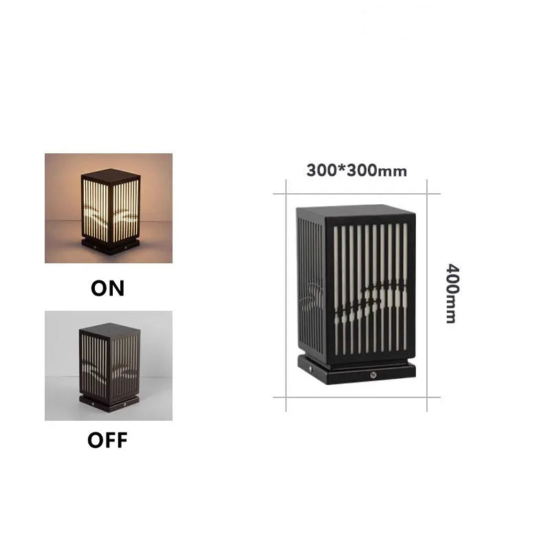 Lampada da Giardino in Marmo e Acciaio - Eleganza e Resistenza per gli Spazi Esterni