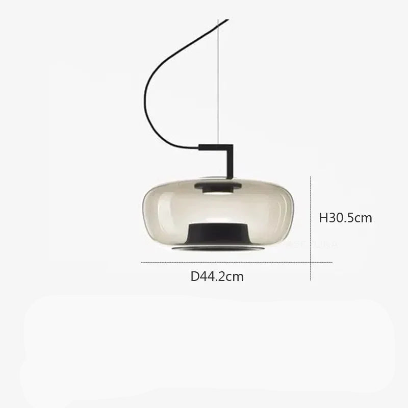 Lampada a Sospensione Moderna in Vetro - Design Nordico per Ambienti Eleganti