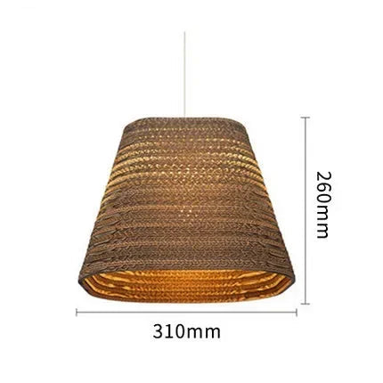 Lampada a Globo in Carta Ondulata - Eleganza Naturale per Ogni Ambiente