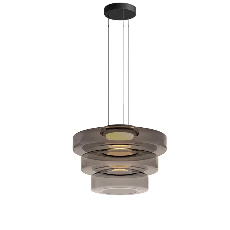 Lampadario Minimalista Italiano in Vetro - Design Moderno per Bar e Ristoranti