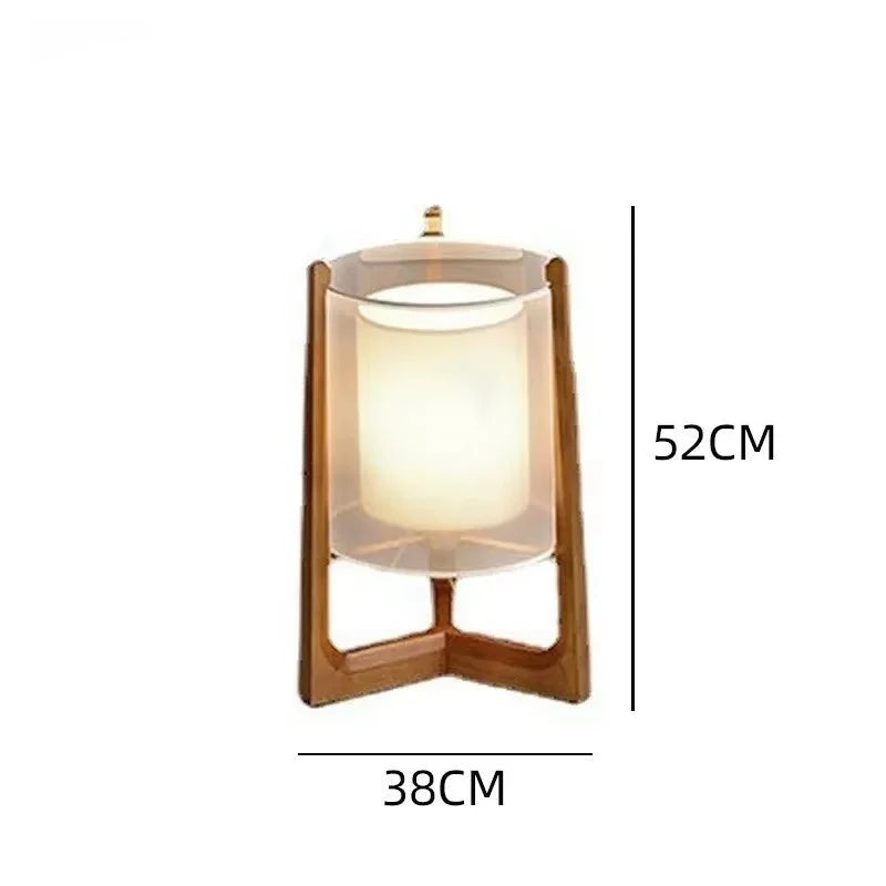 Lampada da Terra in Stile Giapponese - Design in Legno Massello e Tessuto per un'Atmosfera Zen