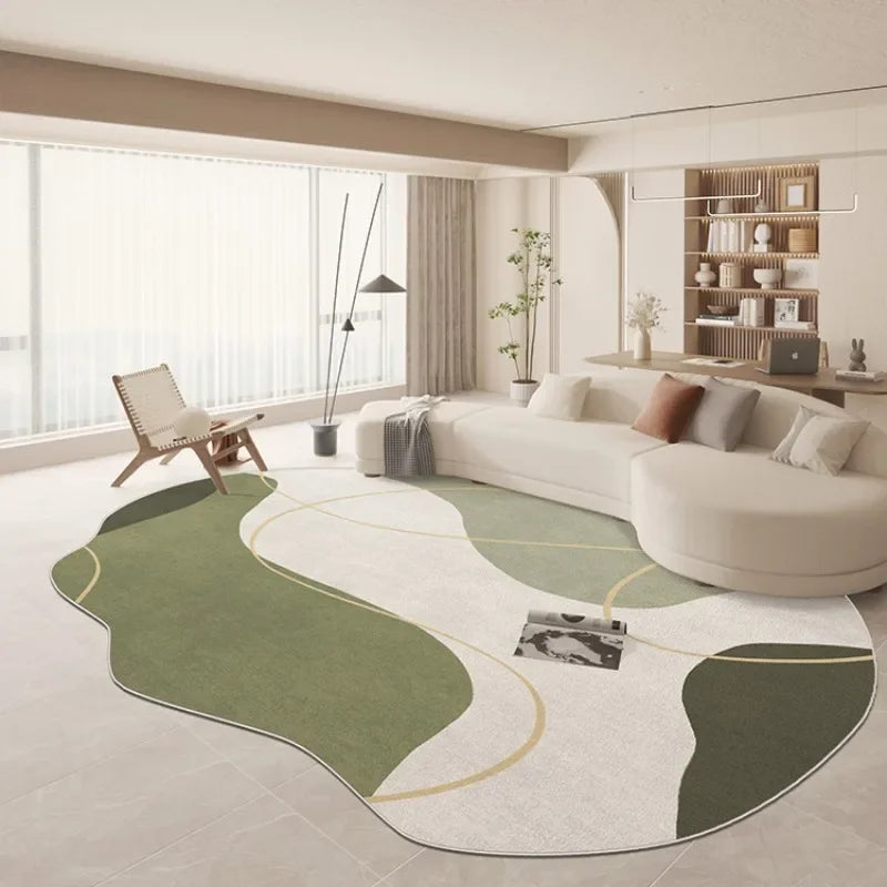 Tappeto Verde Irregolare - Eleganza e Comfort per la Tua Casa