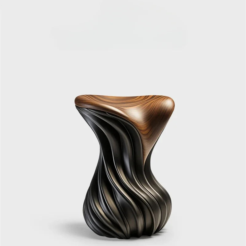 Tavolino da Caffè Artistico in Noce - Eleganza e Raffinatezza per Ogni Ambiente