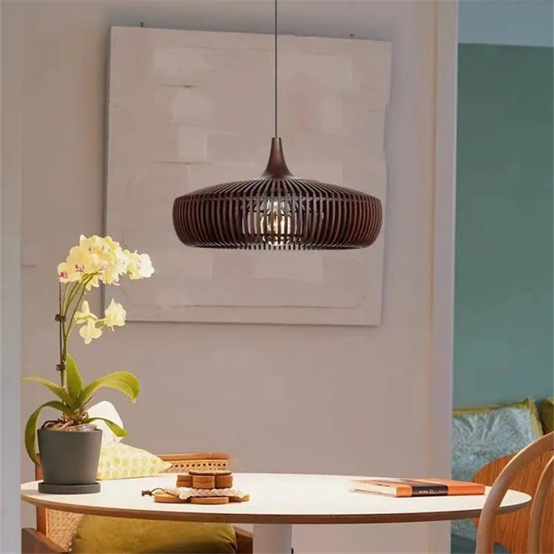 Lampada a Sospensione Clava Dine Log – Design Naturale e Atmosfera Accogliente