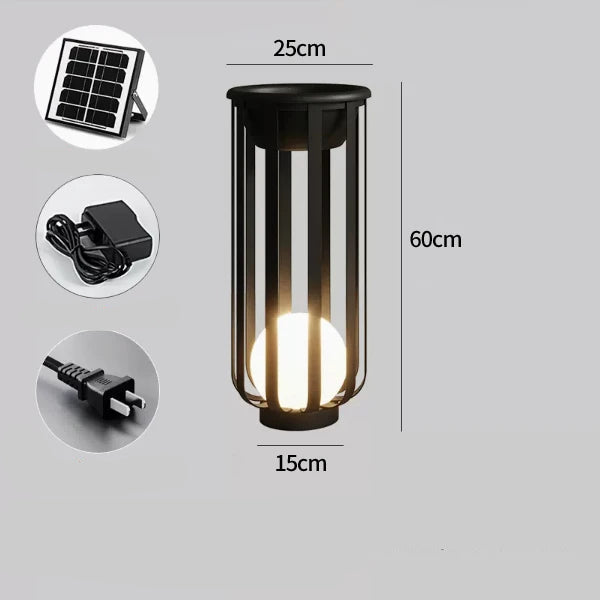 Lampada da Tavolo da Giardino Solare - Design Moderno e Impermeabile per Esterni