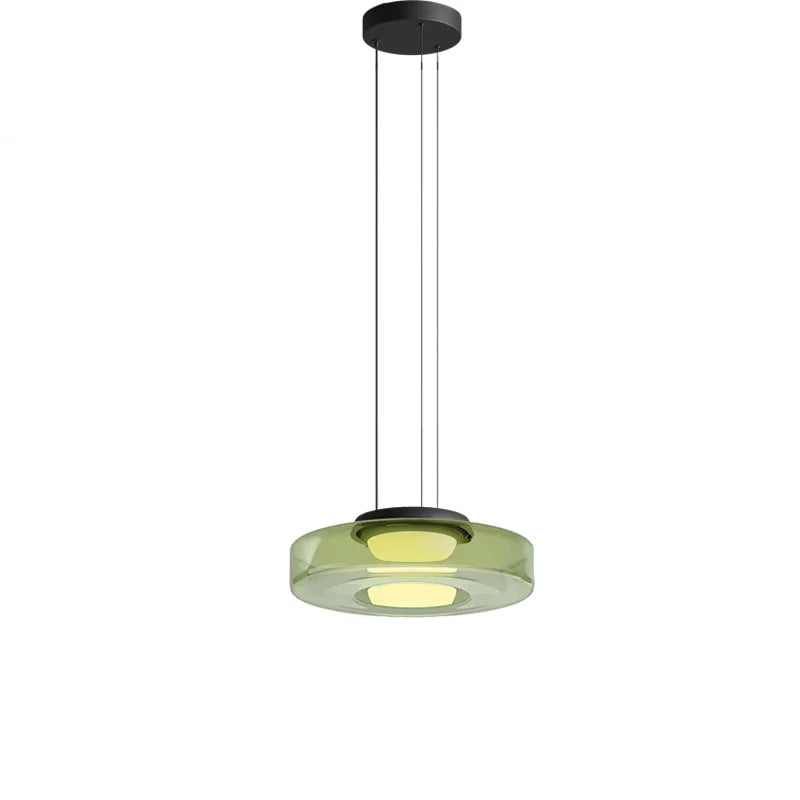 Lampadario Minimalista Italiano in Vetro - Design Moderno per Bar e Ristoranti