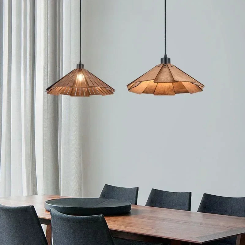 Lampada a Sospensione Retrò in Legno - Eleganza e Stile per Ogni Ambiente