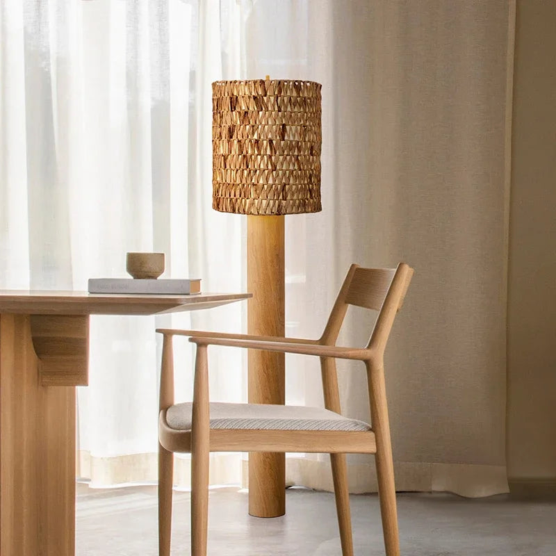 Lampada da Terra Retrò Giapponese - Eleganza Naturale per il Tuo Soggiorno