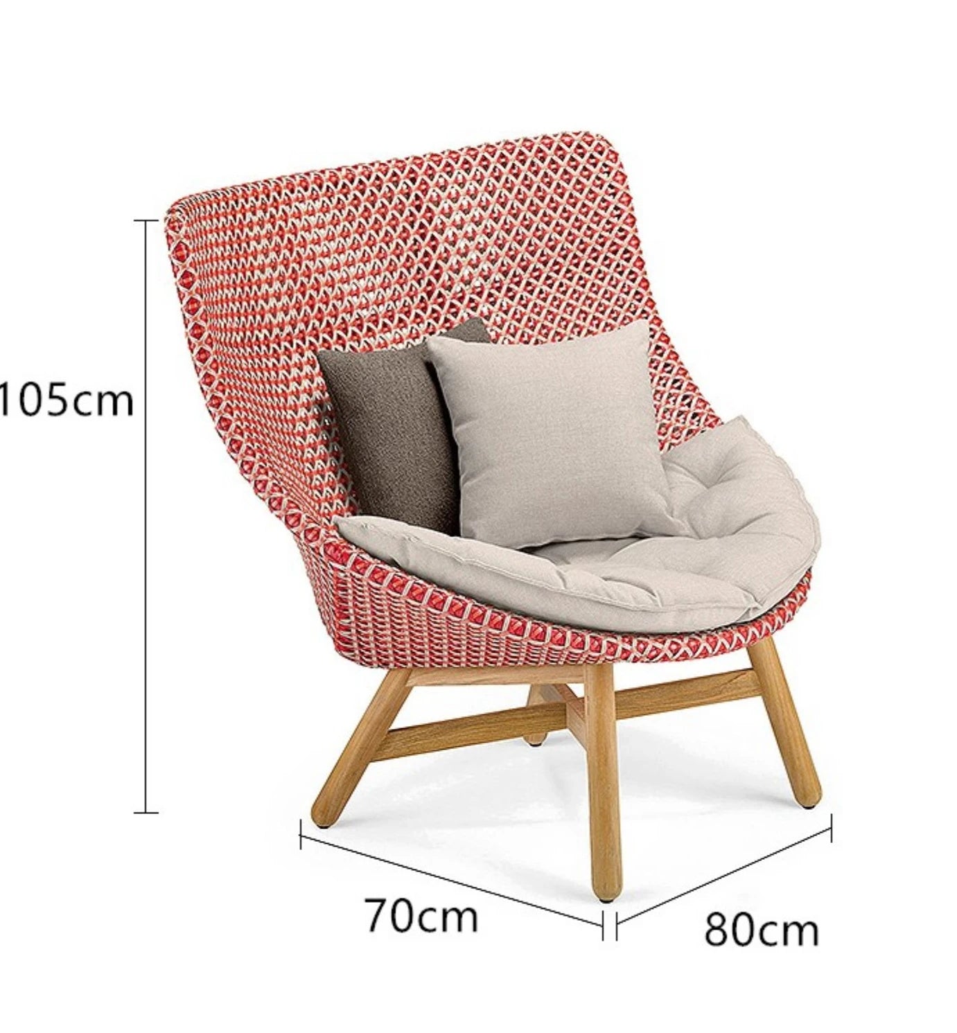 Lusso Nordico con Lettino Prendisole in Legno Massello