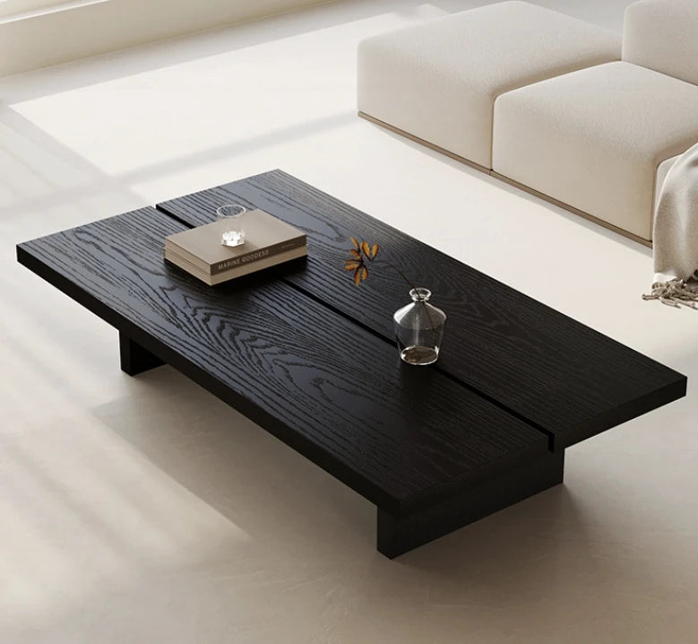 Tavolino da Caffè in Legno Massello - Design Moderno per Soggiorno, Balcone e Piccoli Spazi