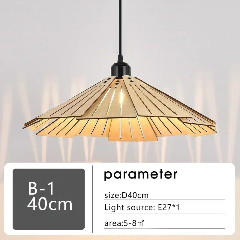Lampada a Sospensione Retrò in Legno - Eleganza e Stile per Ogni Ambiente