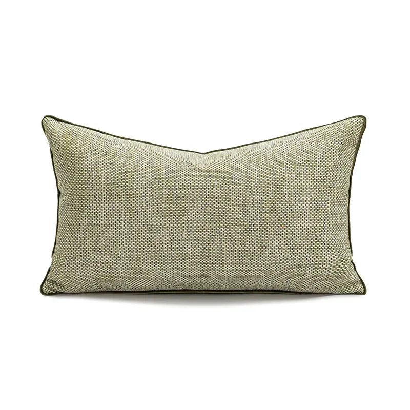 Federa per Cuscino Verde di Fascia Alta - Design Moderno con Texture Geometrica