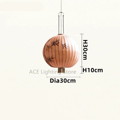 Lampada Lanterna in Tessuto Asiatico - Eleganza Retrò per Ogni Ambiente
