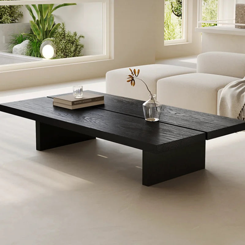 Tavolino da Caffè in Legno Massello - Design Moderno per Soggiorno, Balcone e Piccoli Spazi